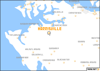 map of Harrisville