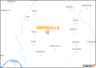 map of Harrisville