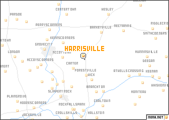 map of Harrisville