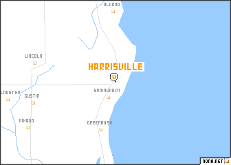 map of Harrisville