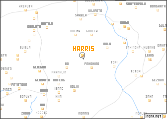 map of Harris