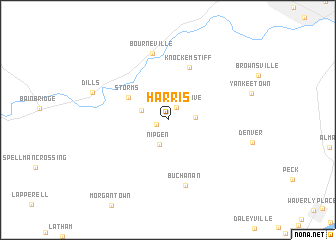 map of Harris