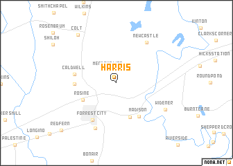 map of Harris