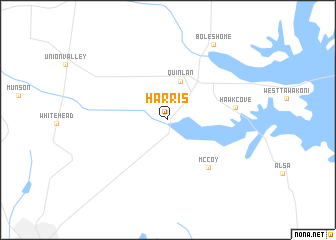 map of Harris