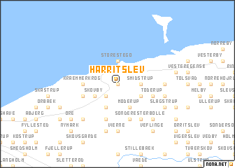 map of Harritslev