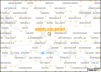 map of Harrl Kolonien