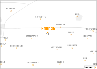 map of Harrod