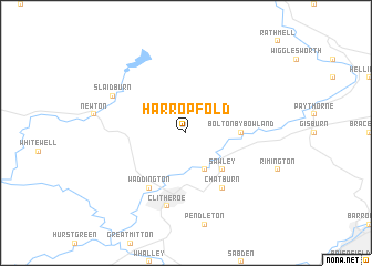 map of Harrop Fold