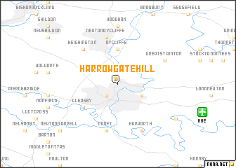 map of Harrowgate Hill