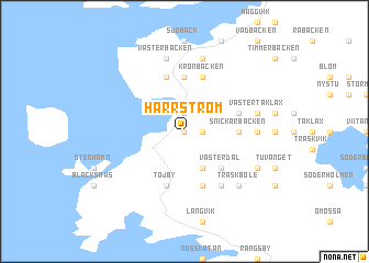 map of Harrström