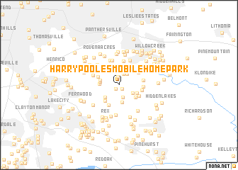 map of Harry Pooles Mobile Home Park