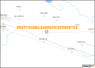 map of Harrys Mobile Home Incorporated