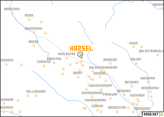 map of Ḩarsel