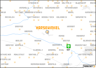 map of Harsewinkel