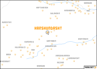 map of Harshūn Dasht