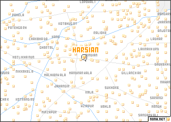 map of Harsiān