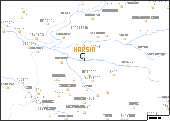 map of Harsīn