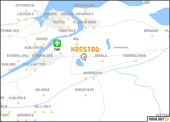 map of Härstad