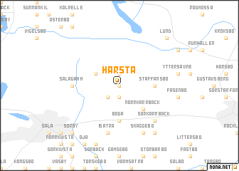 map of Härsta