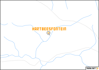 map of Hartbeesfontein