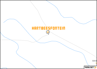 map of Hartbeesfontein