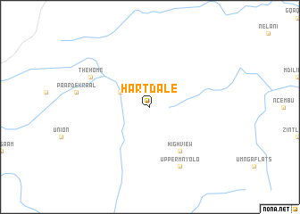 map of Hart Dale