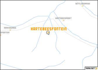 map of Hartebeesfontein
