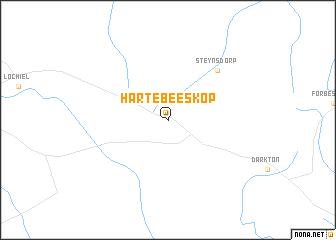 map of Hartebeeskop