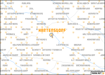 map of Hartensdorf