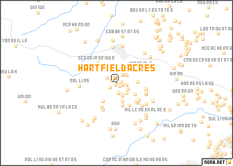 map of Hartfield Acres