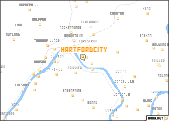 map of Hartford City