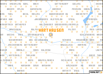 map of Harthausen