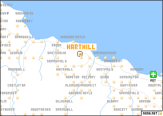 map of Hart Hill