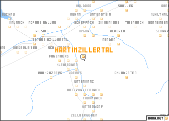 map of Hart im Zillertal