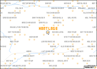 map of Hartlage