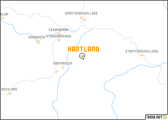 map of Hartland