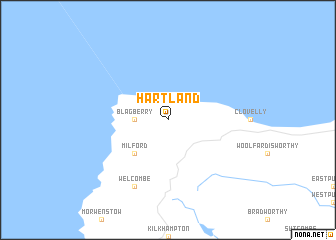 map of Hartland