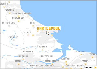 map of Hartlepool
