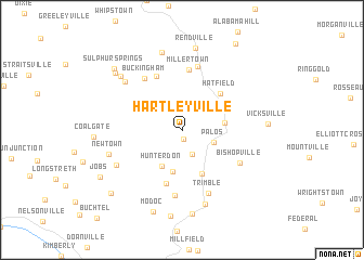 map of Hartleyville