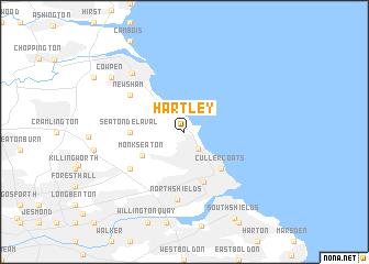 map of Hartley