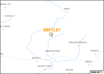 map of Hartley