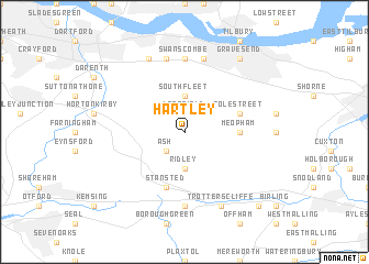 map of Hartley