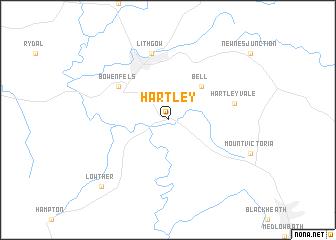 map of Hartley