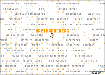 map of Hartmannsberg