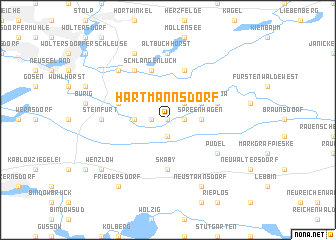 map of Hartmannsdorf