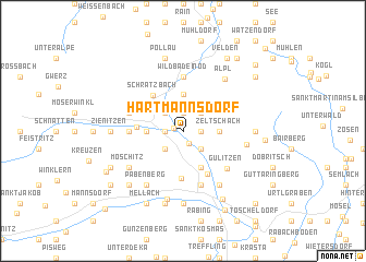 map of Hartmannsdorf