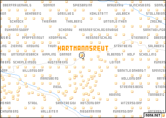 map of Hartmannsreut