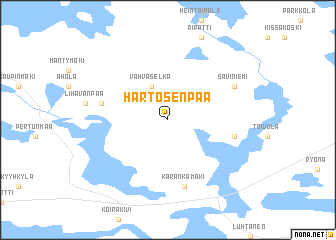 map of Hartosenpää