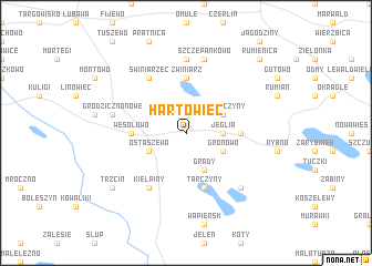 map of Hartowiec