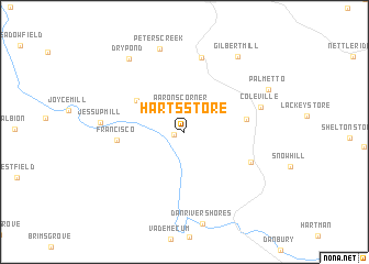 map of Harts Store